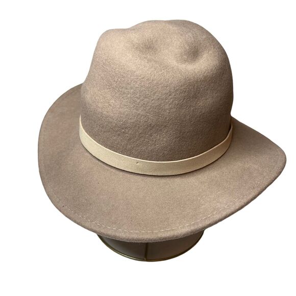 Banana‎ Republic Beige Wool Fedora Hat S/M New